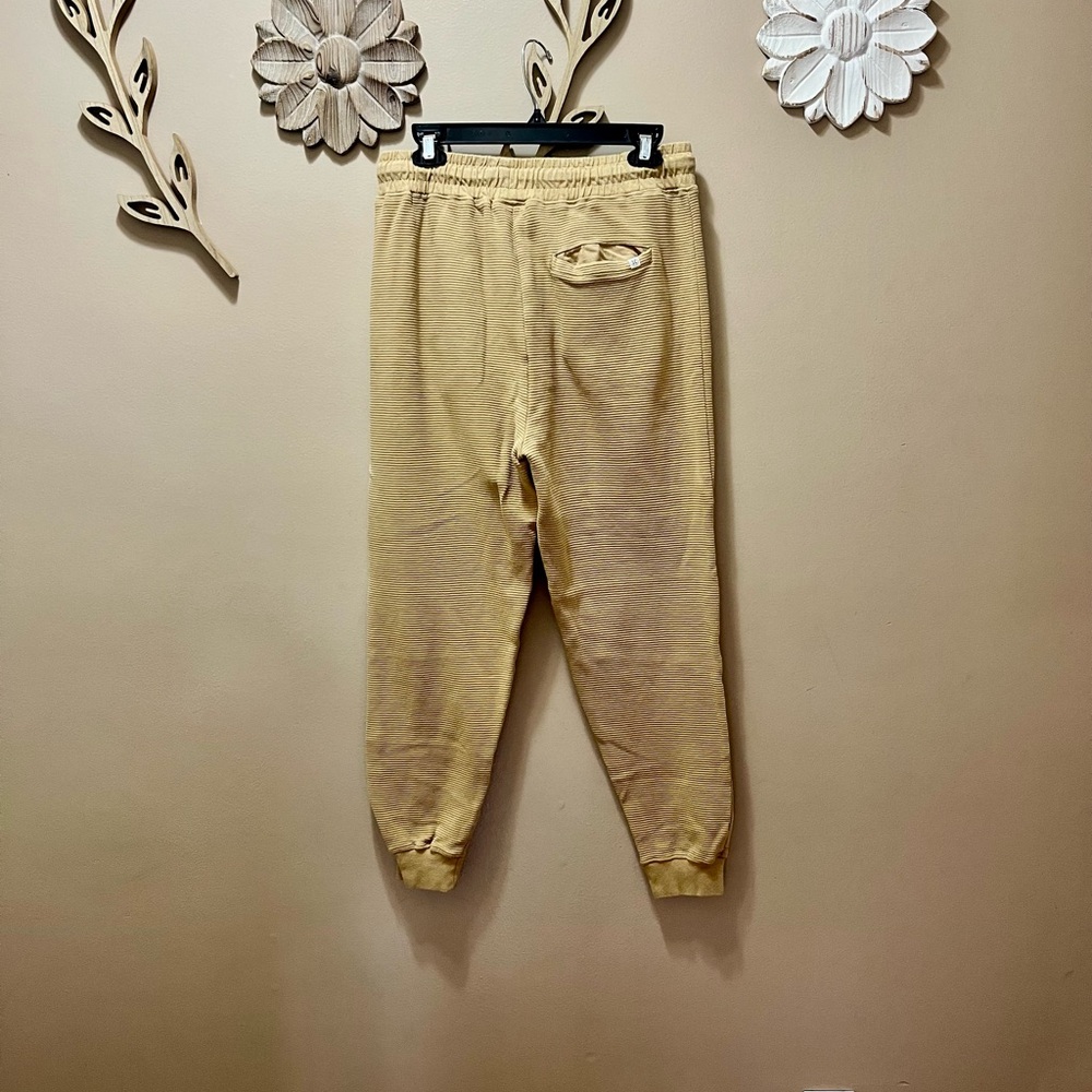 SVRN Code Beige Ribbed Joggers Size Boys Large - Picture 2 of 9